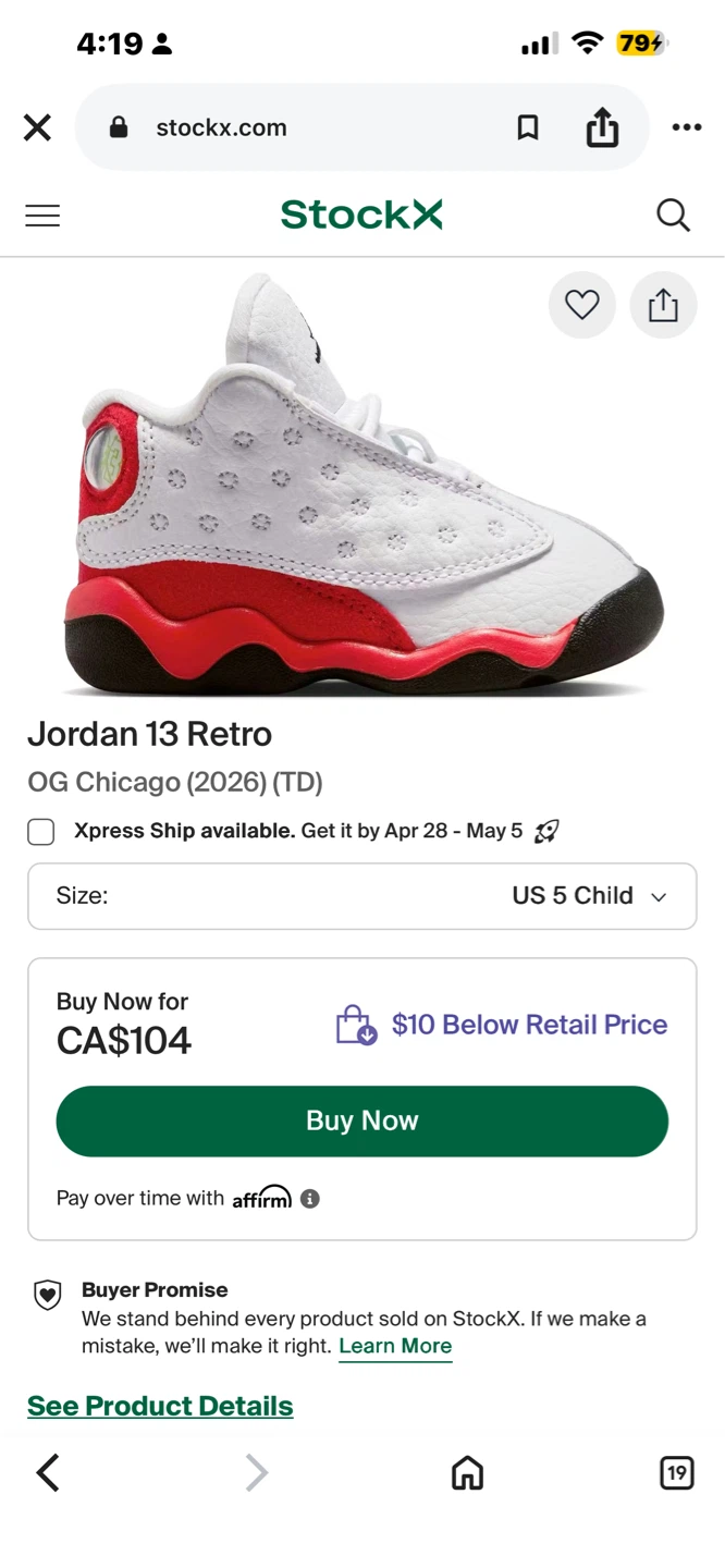 Kids Jordan 13 Retro Toddler Shoes - photo 4