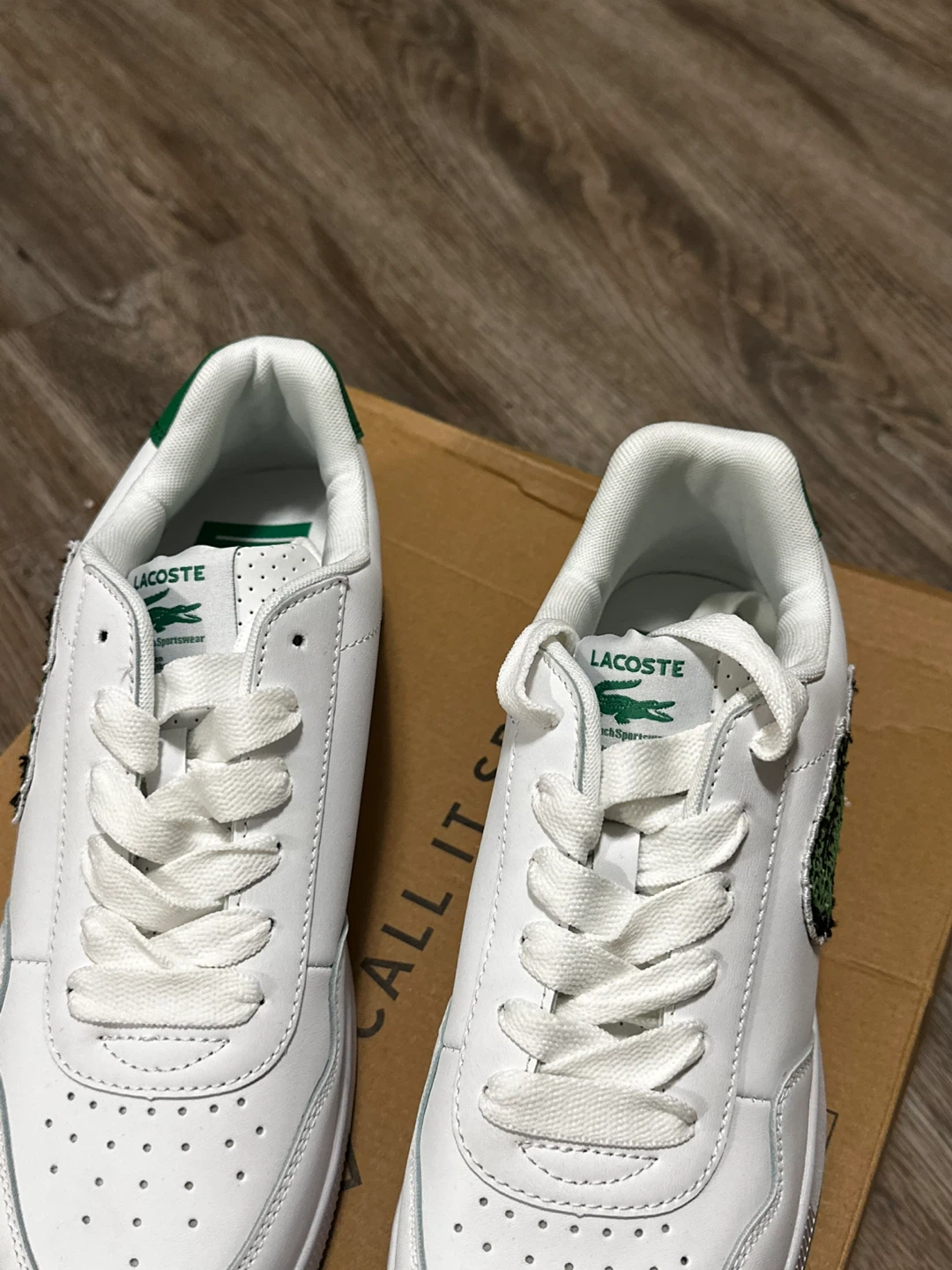 Lacoste White Sneakers with Green Accents - photo 3