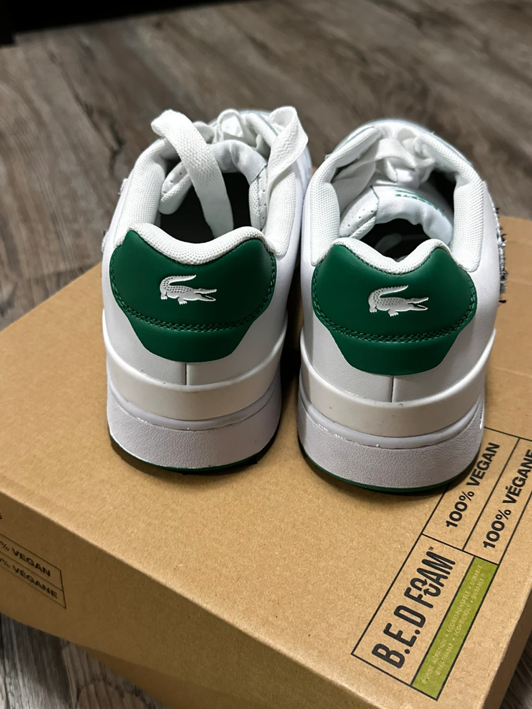 Lacoste White Sneakers with Green Accents - photo 2