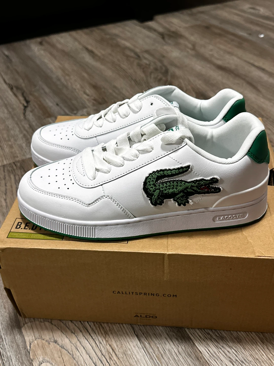 Lacoste White Sneakers with Green Accents - photo 5