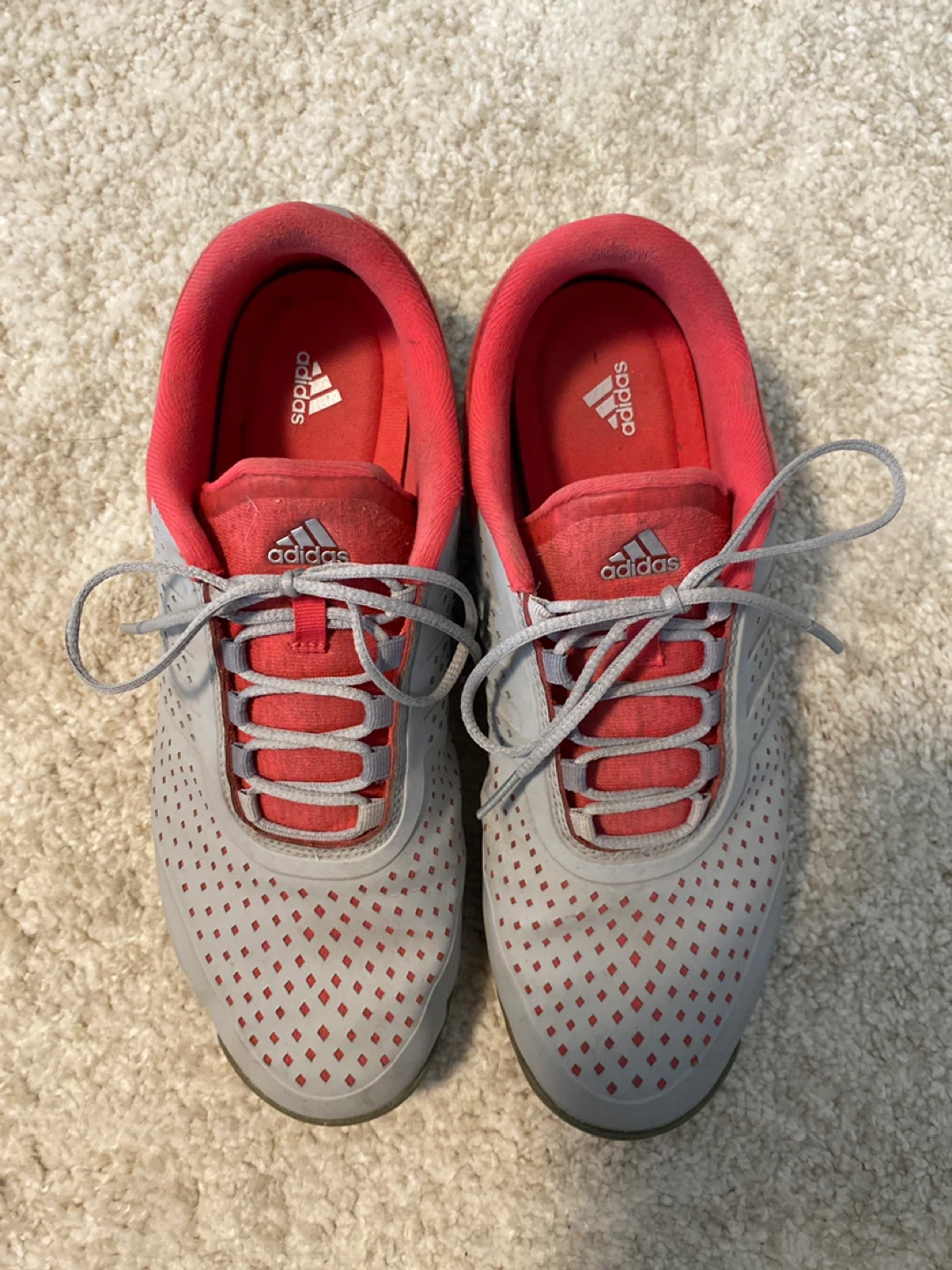 Adidas Golf Shoes Grey & Pink Size 7.5 Women's - photo 2