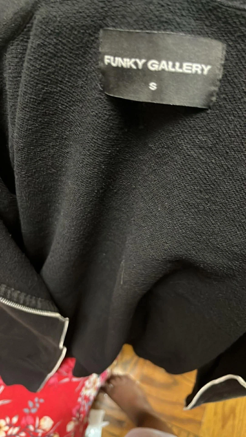 FUNKY GALLERY Black Zip-Up Hoodie - photo 2