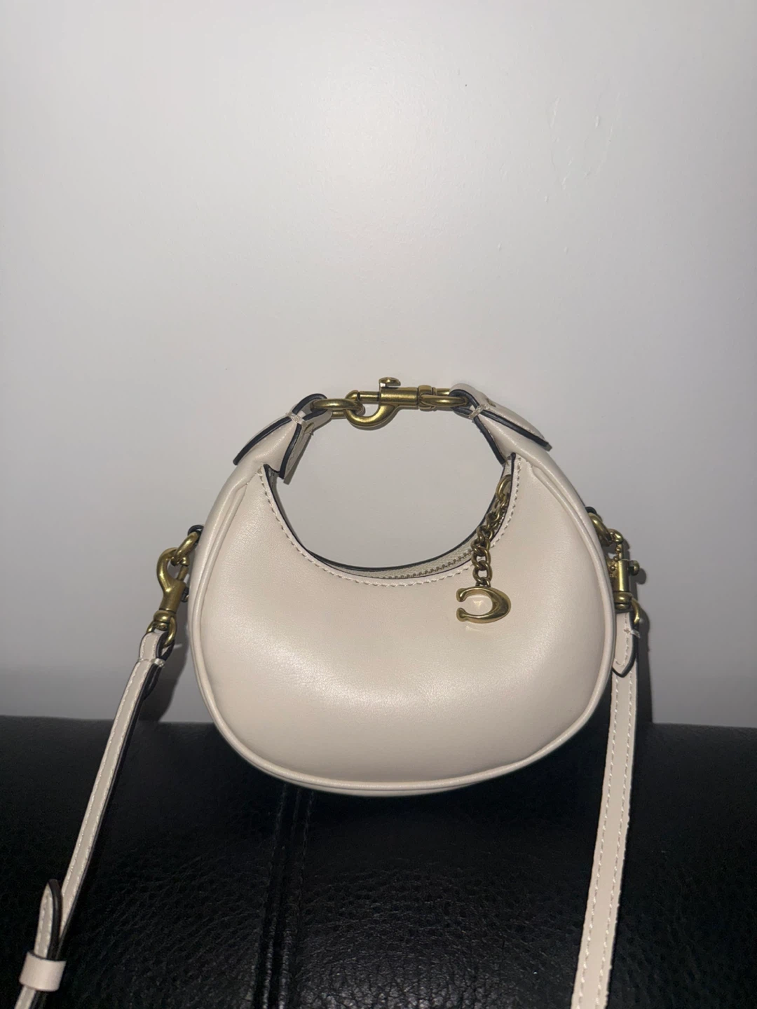 Coach White Leather Mini Bag