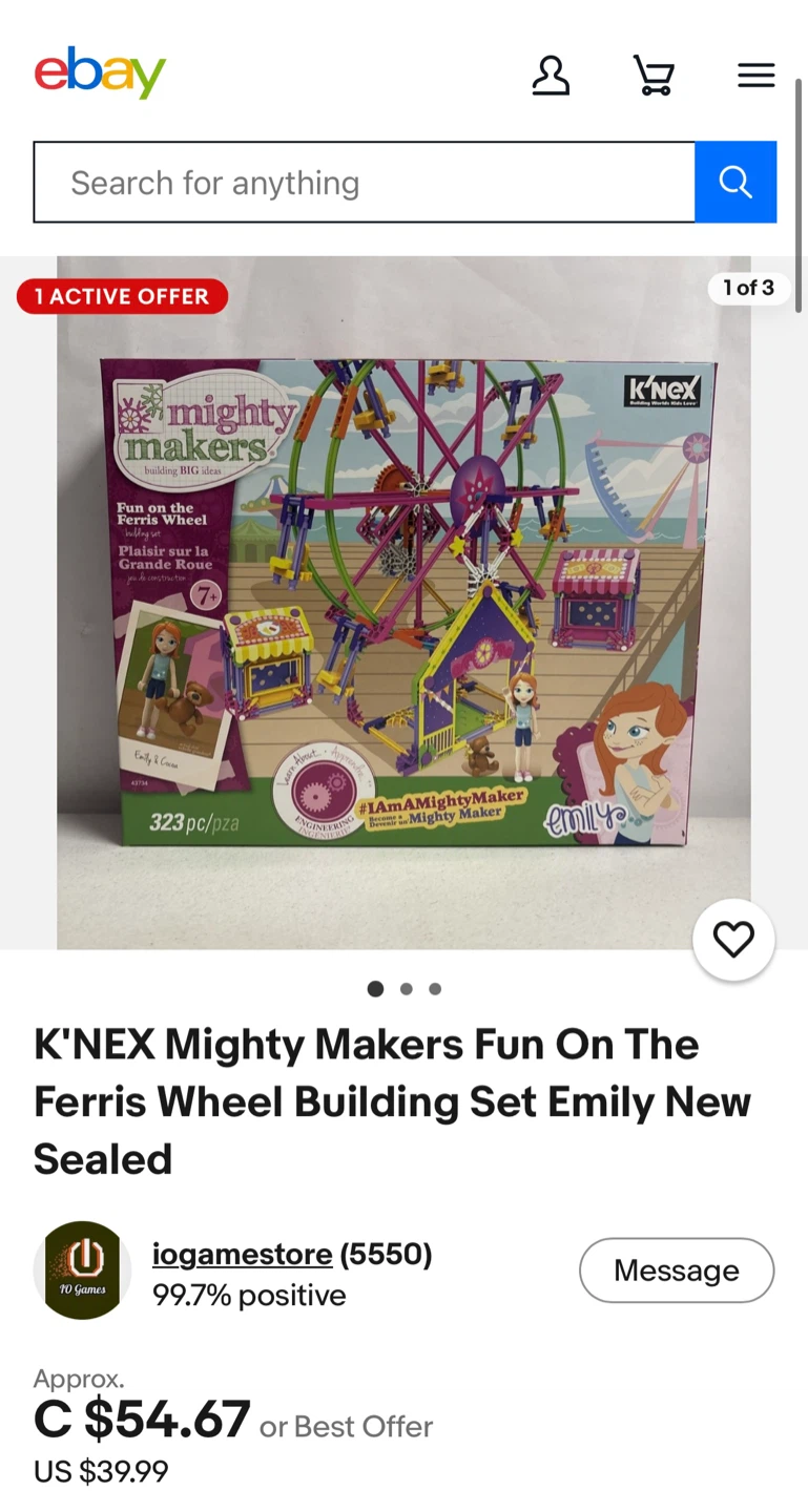 K'NEX Mighty Makers Fun On The Ferris Wheel Building Set