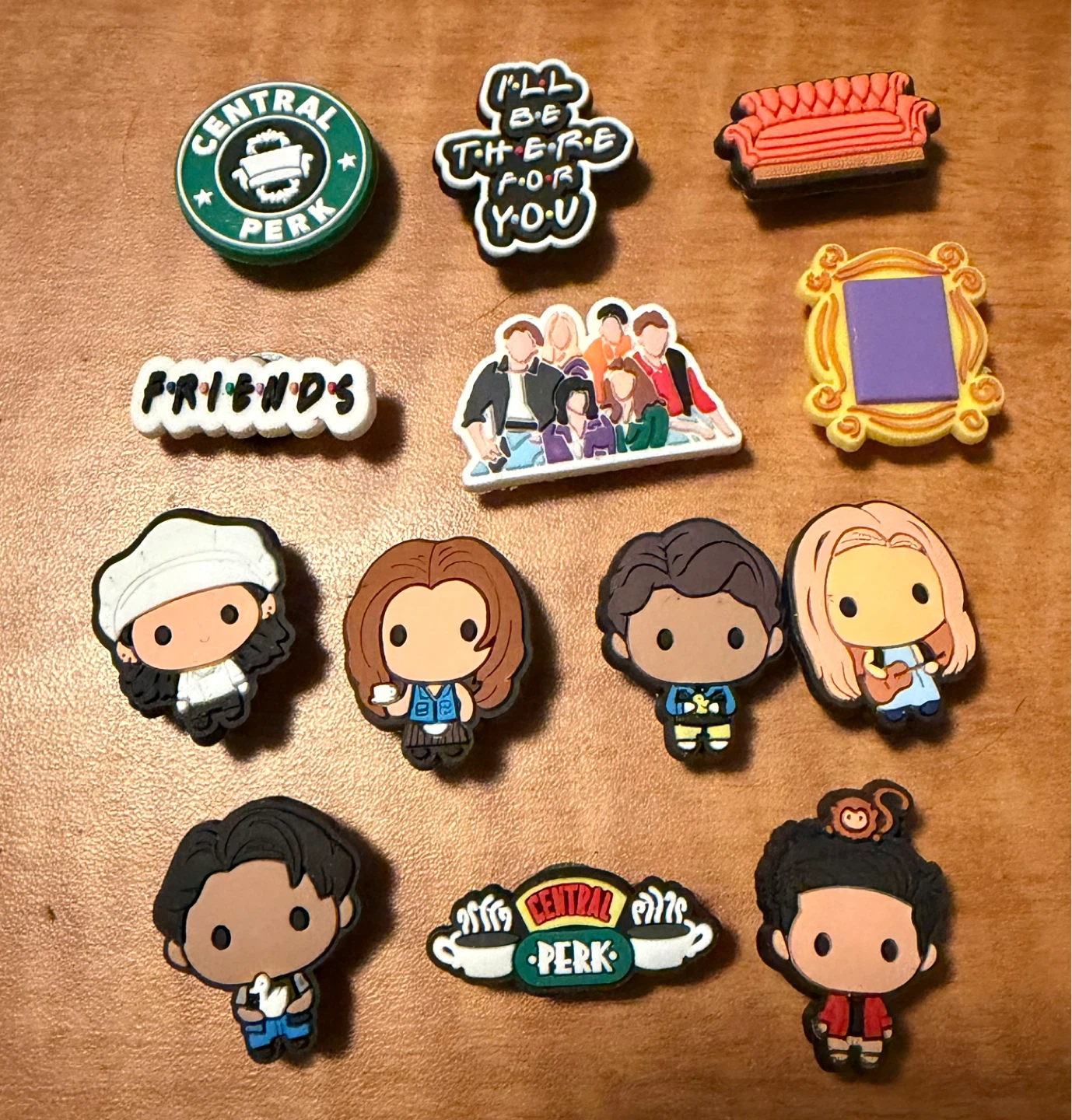 Friends croc charms