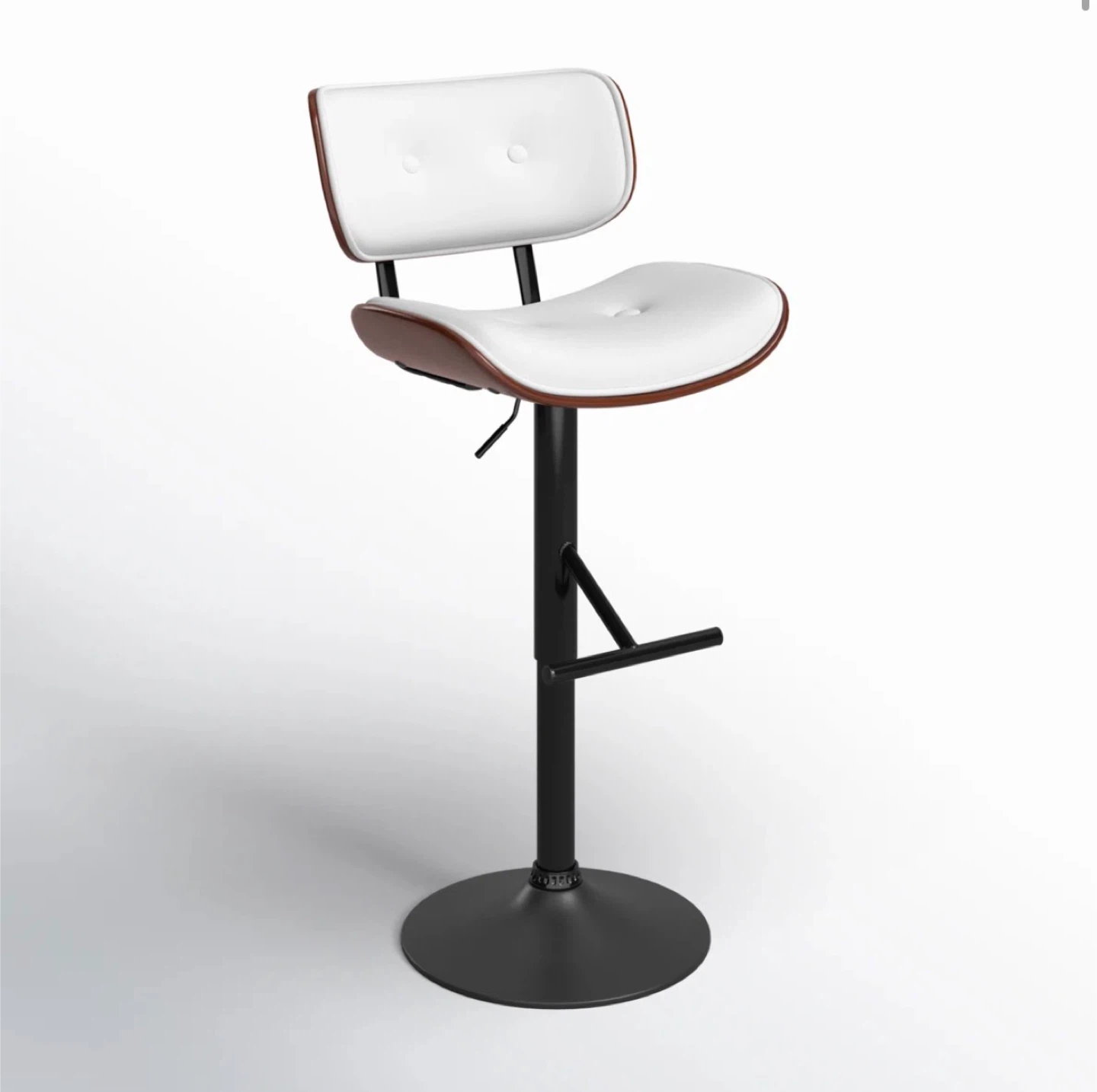 Set of 2)High-End Look Bar Stools – Adjustable + Swivel - photo 3