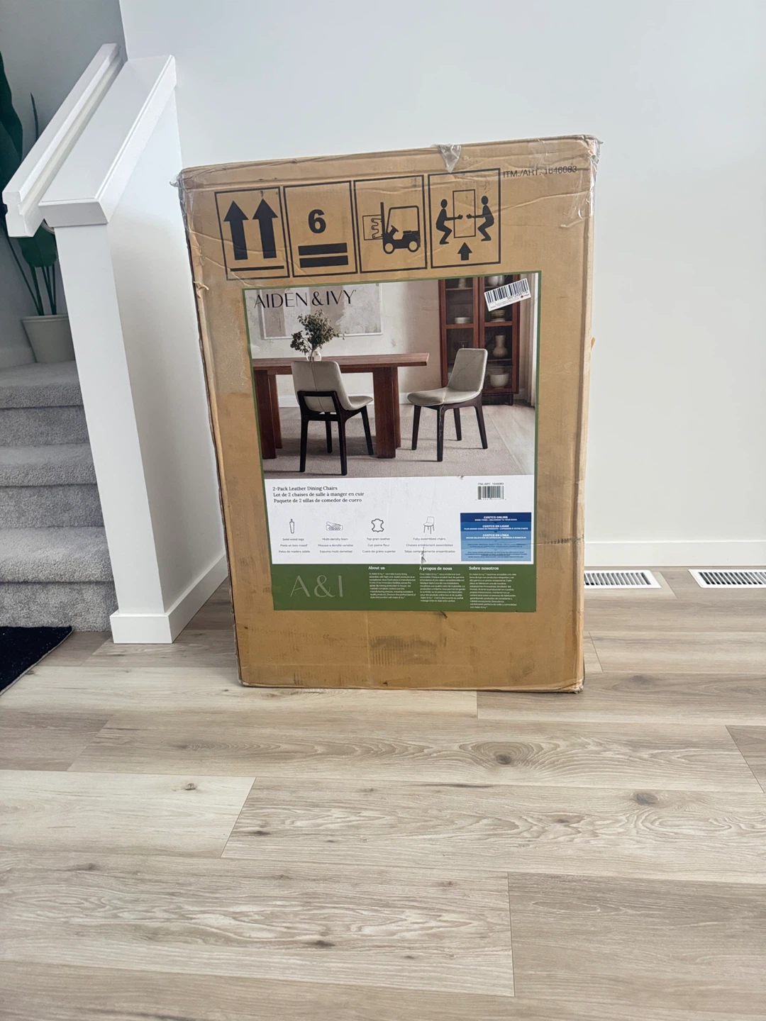 New Costco Aiden & Ivy  2‑Pack  dining chair - photo 3