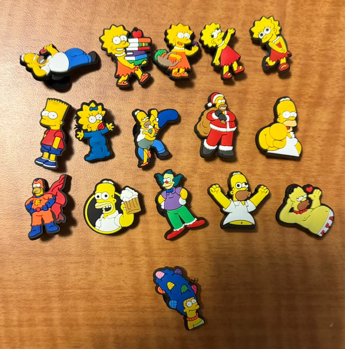 The Simpsons croc charms