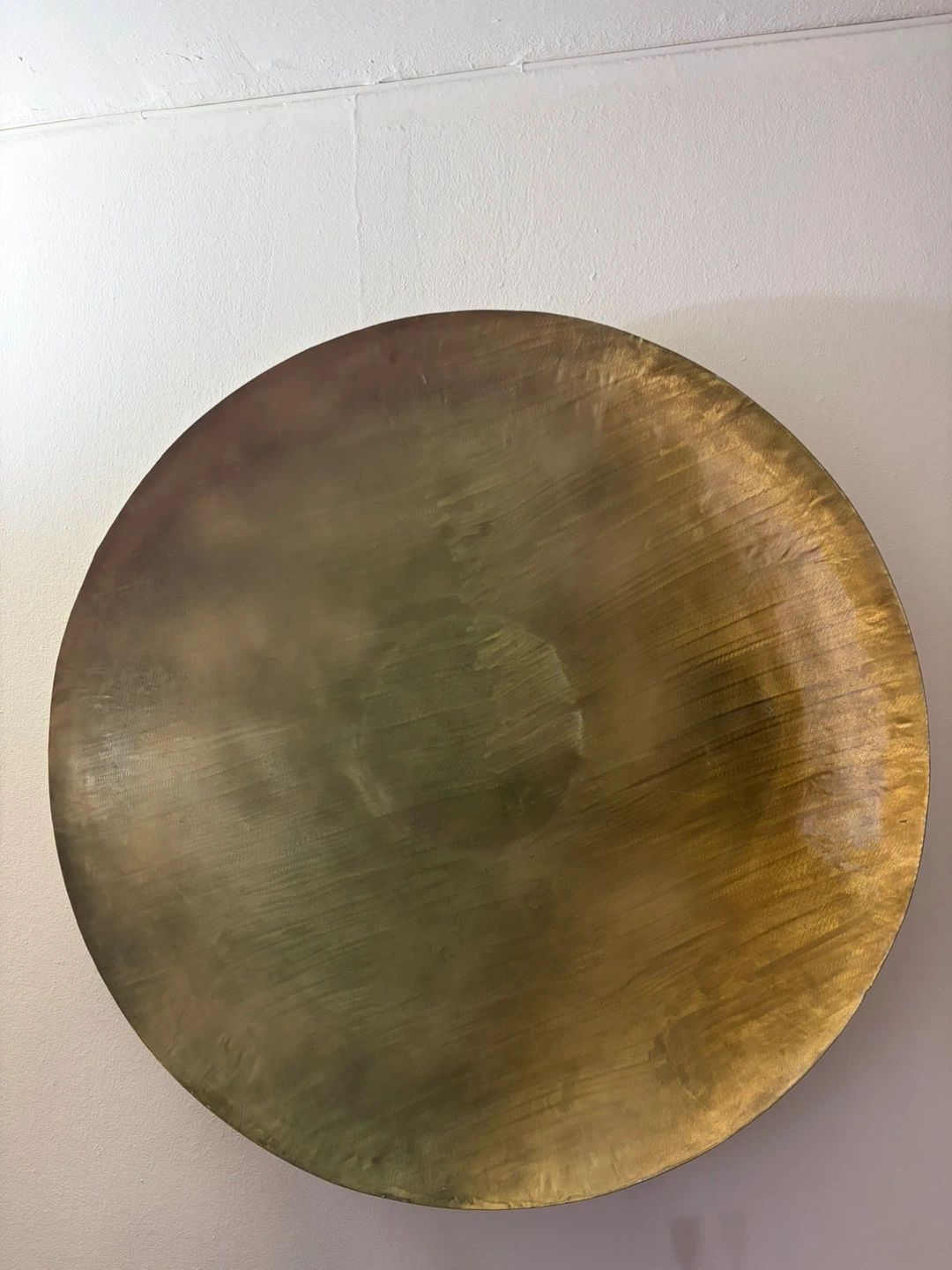 Set of 3 Large Brass Wall Plates