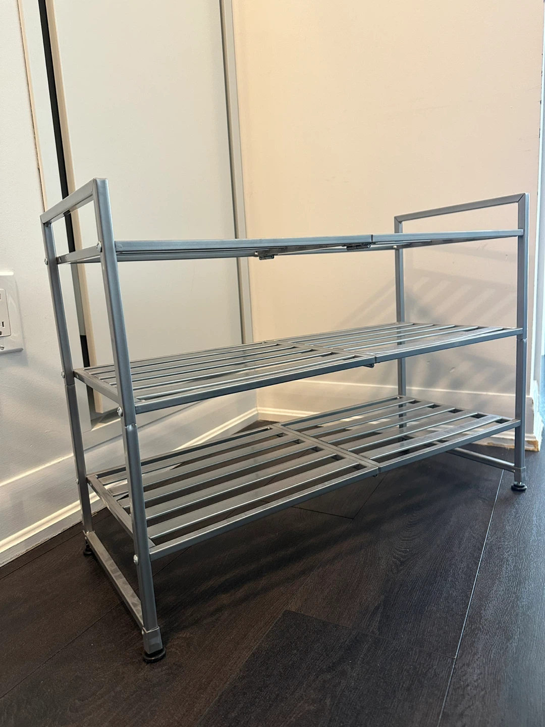 3-Tier Metal Shoe Rack