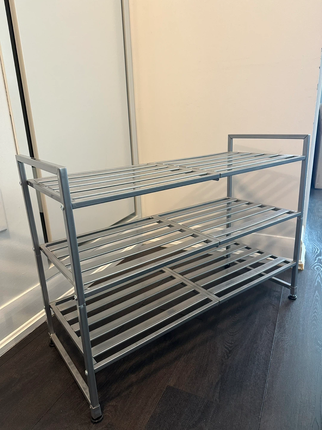 3-Tier Metal Shoe Rack - photo 2