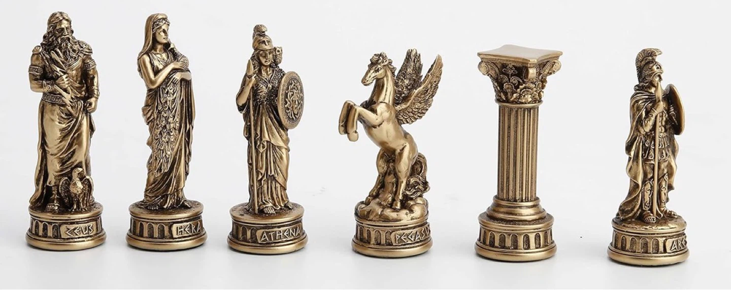 Greek Mythology Themed Chess Pieces Set - photo 2