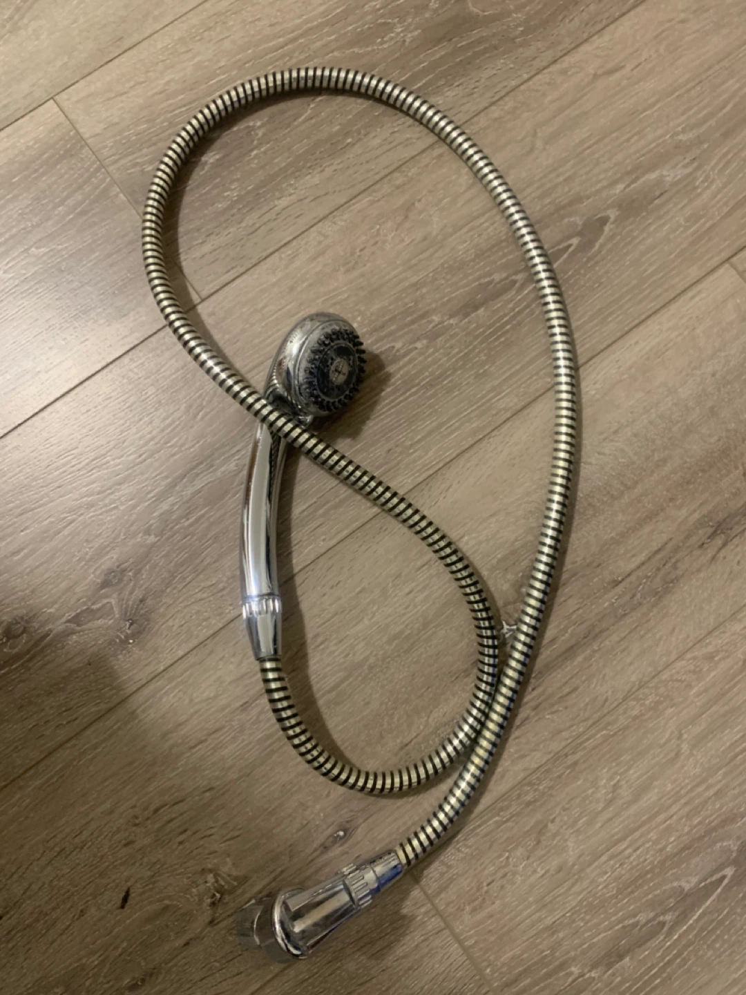 Chrome Handheld Shower Head and Hose Set