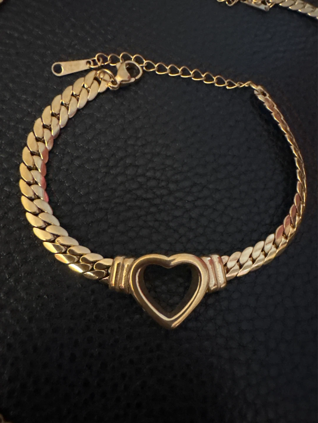 🌱 New 18K Gold SS Heart Necklace and Bracelet Set - photo 2
