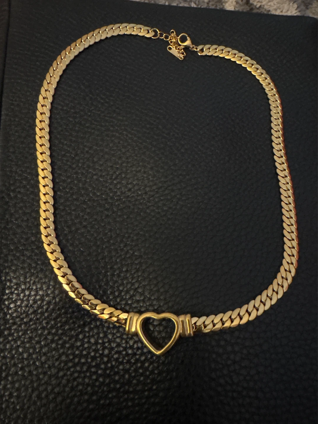🌱 New 18K Gold SS Heart Necklace and Bracelet Set - photo 3