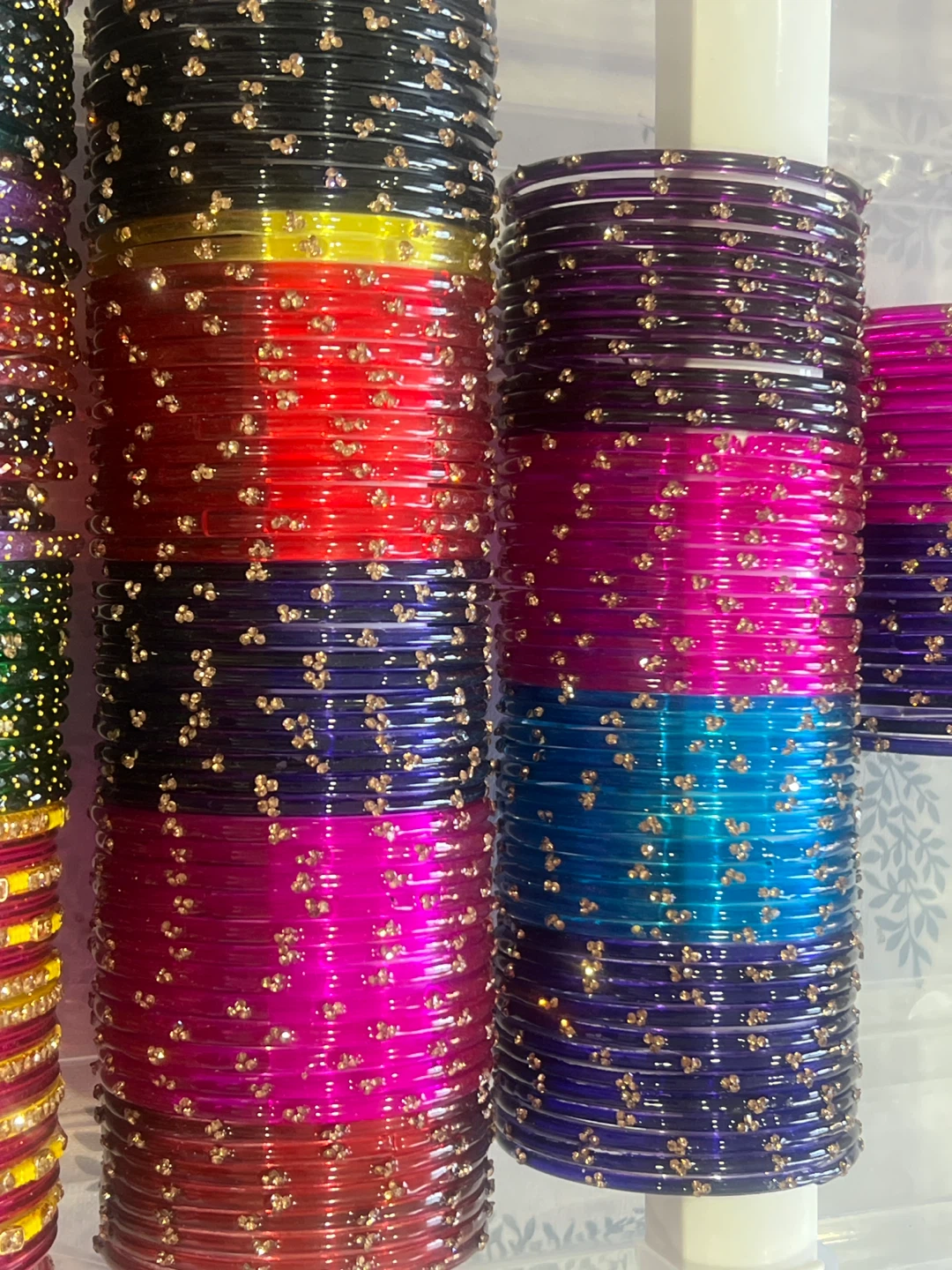 Set of Colourful Beaded Bangles 🌱