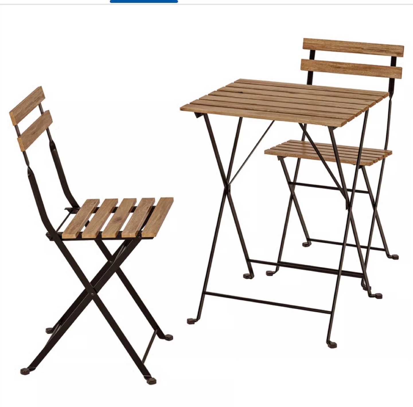 Wooden patio Set - Table and 2 Chairs