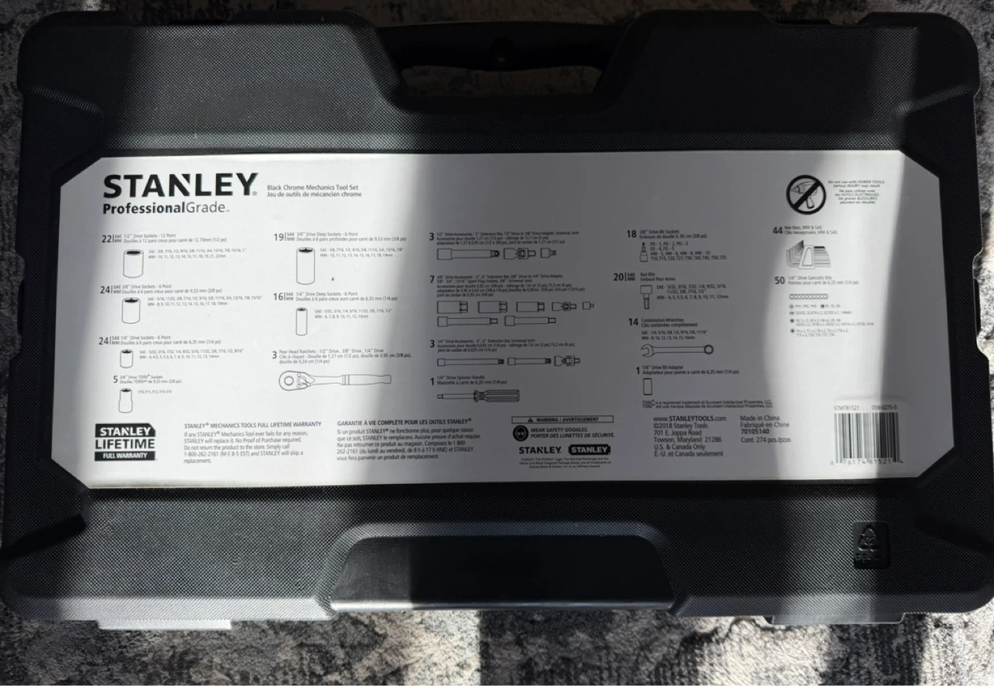 Stanley Professional Grade 274 Piece Tool Set - photo 2