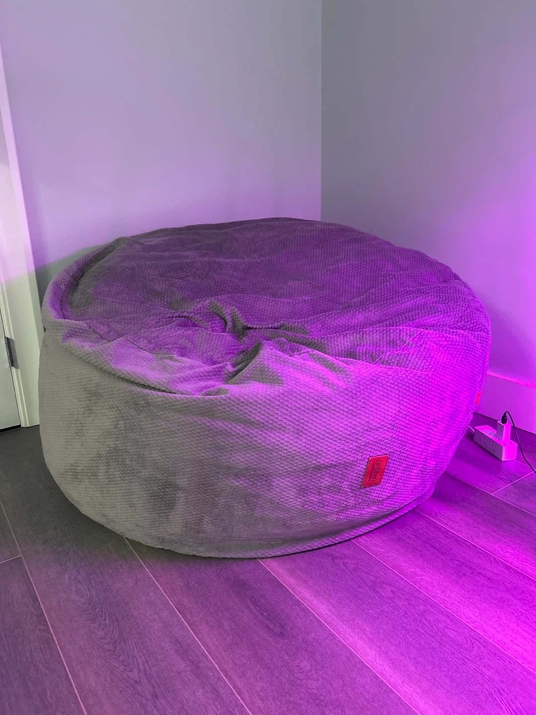 Large Grey Bean Bag Chair