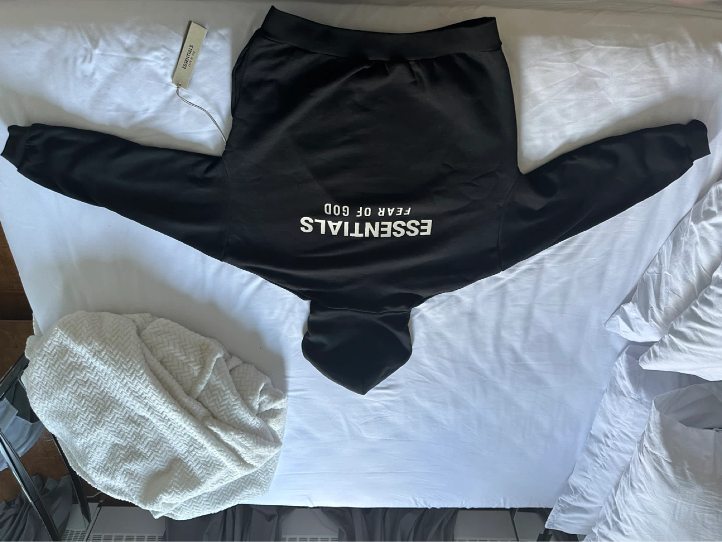 Fear of God Essentials Hoodie - Black - photo 3