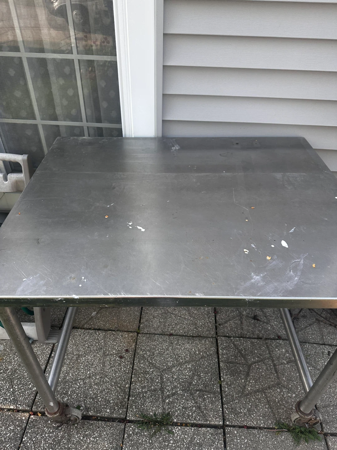 Stainless Steel Utility Table on Wheels