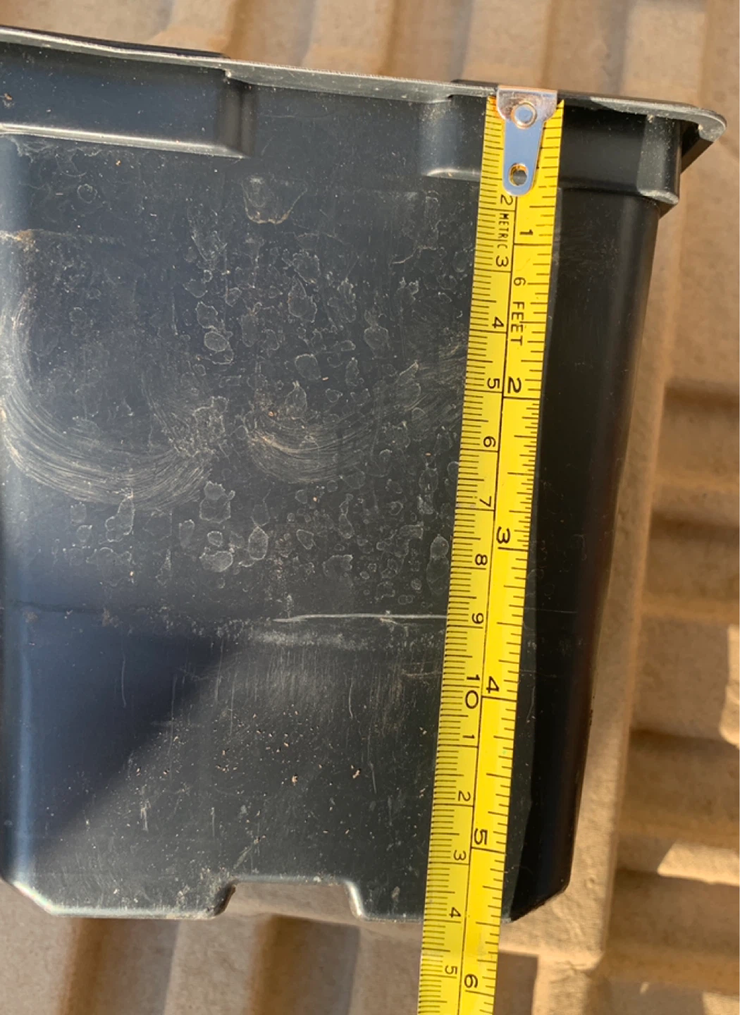 Black Plastic Plant Pot, 3 for $1