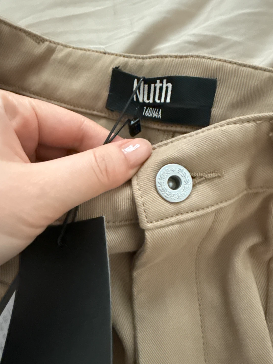 Designer New Nuth Cargo Pants Beige Size 160/64A - photo 4