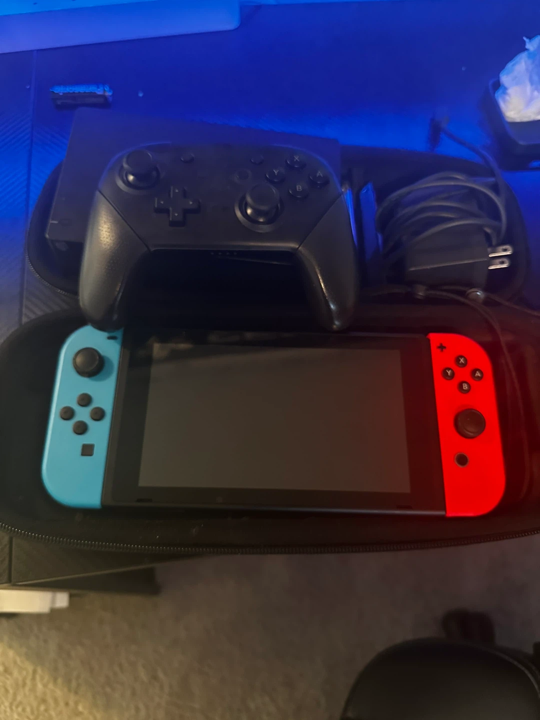 Nintendo Switch Console with Pro Controller and Accessories