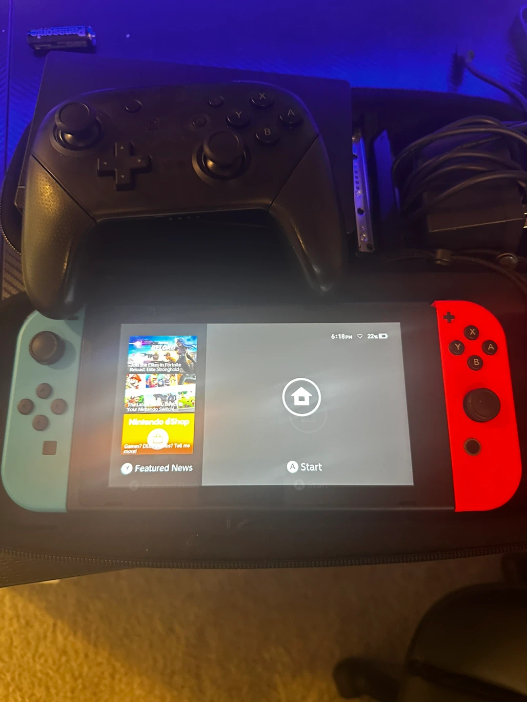 Nintendo Switch Console with Pro Controller and Accessories - photo 3