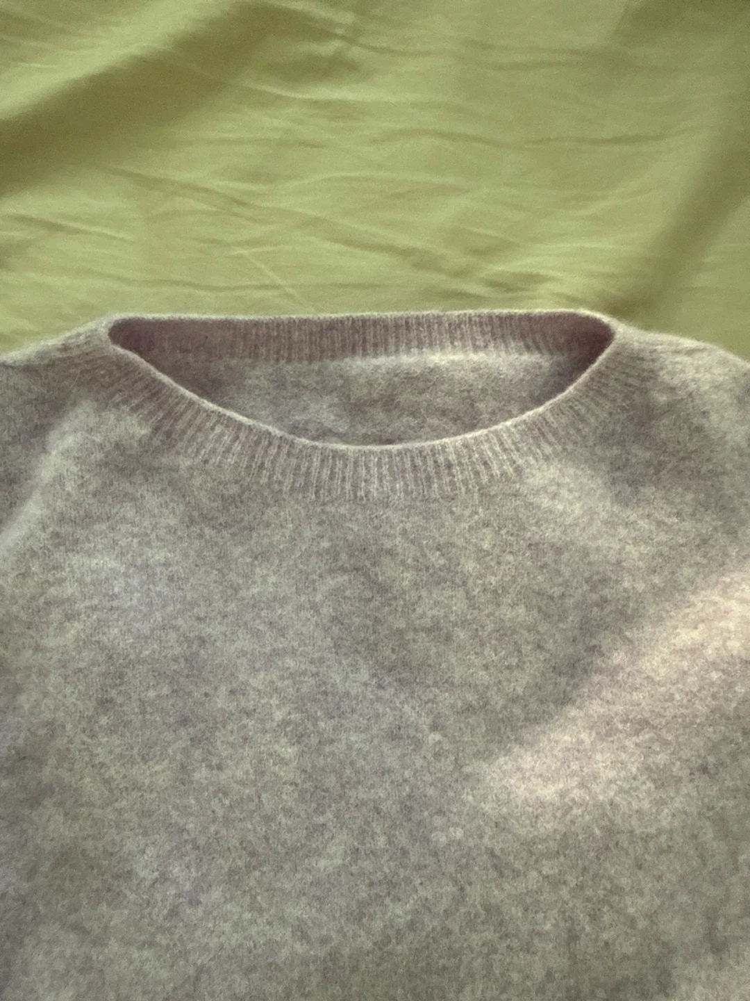 100% wool Lilac Crew Neck Sweater - photo 3