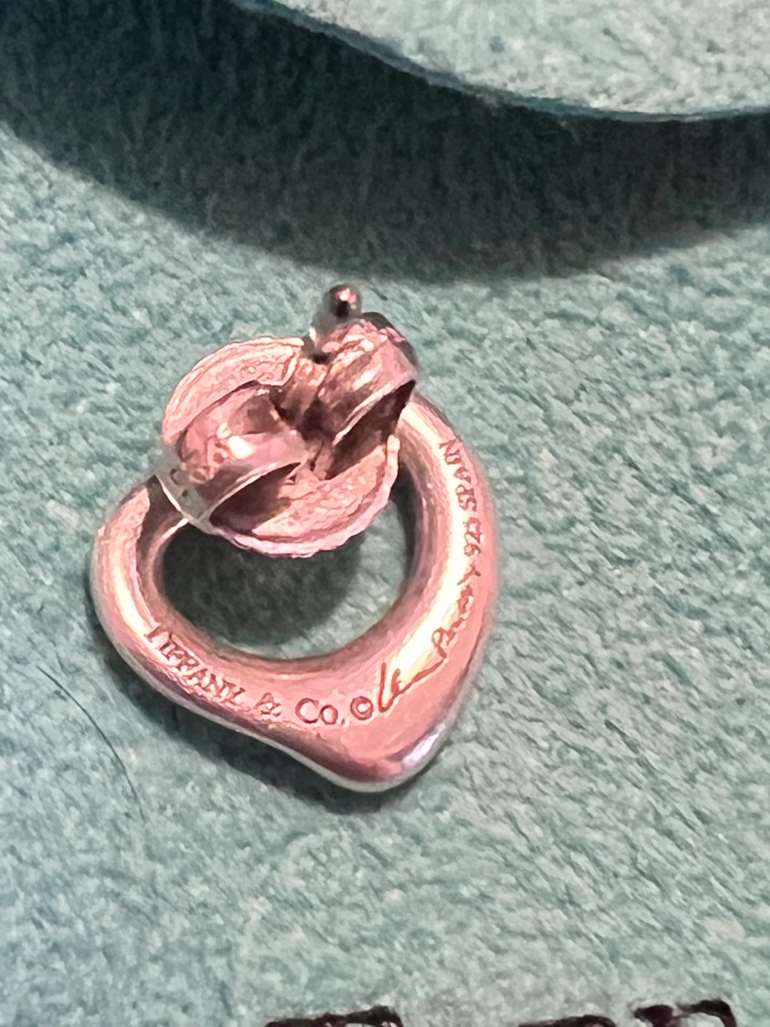 Tiffany & Co. Elsa Peretti Open Heart Stud Earrings – Authentic - photo 3