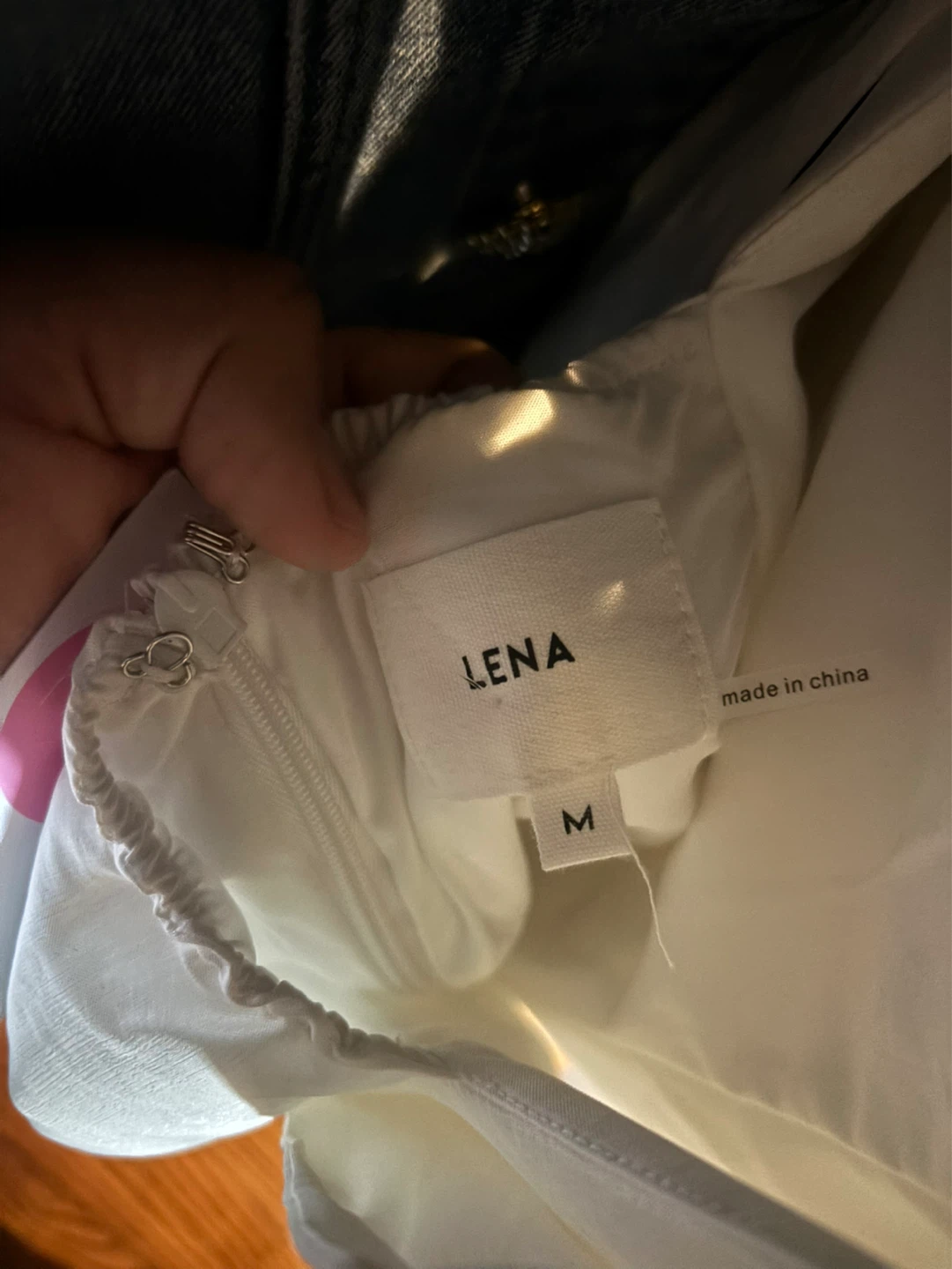 LENA White Dress Size M - photo 3