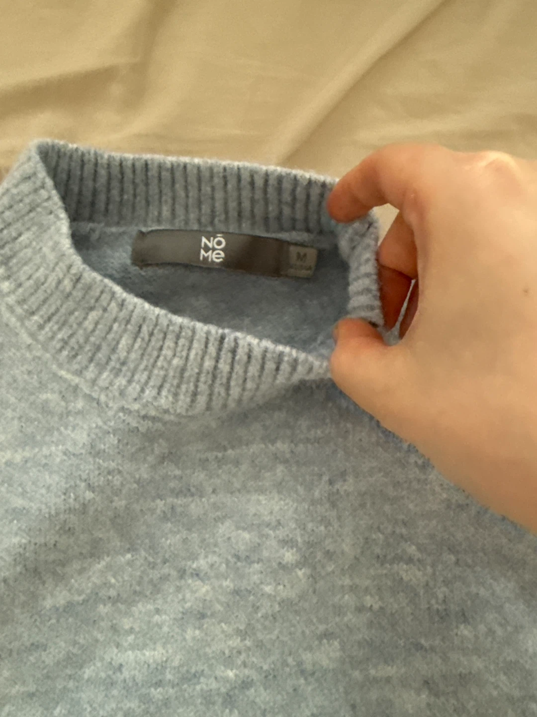 NōMe Light Blue Mock Neck Sweater - photo 2