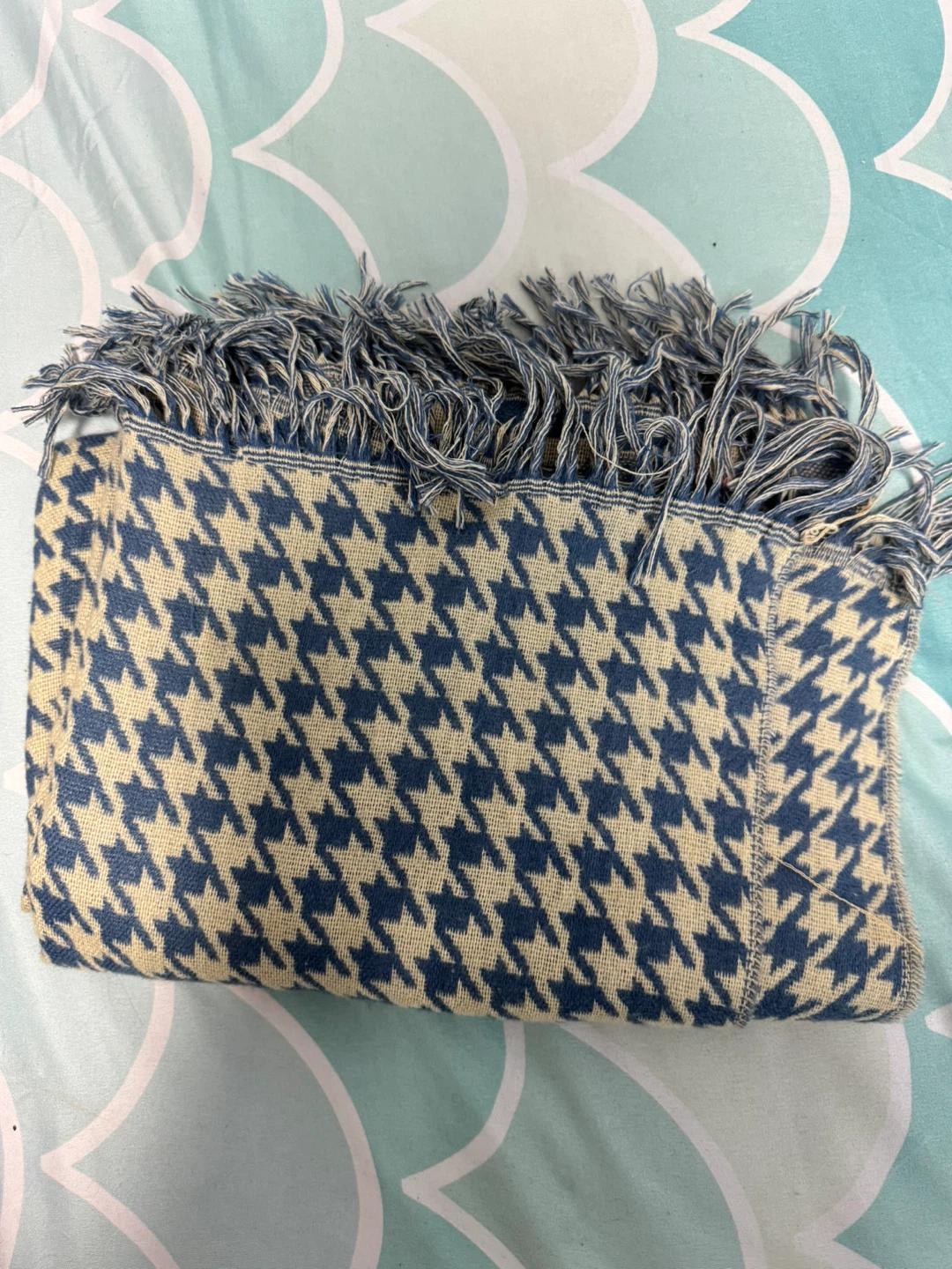 Houndstooth and Camo Pattern Scarf