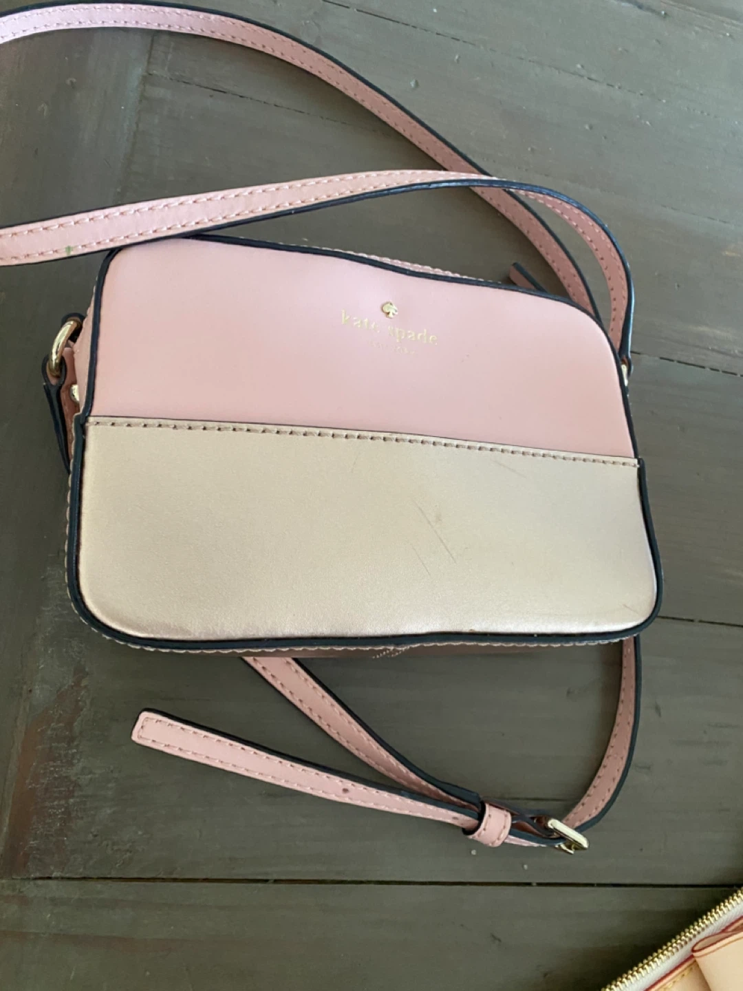 Kate Spade Pink and Gold Crossbody Bag - photo 2