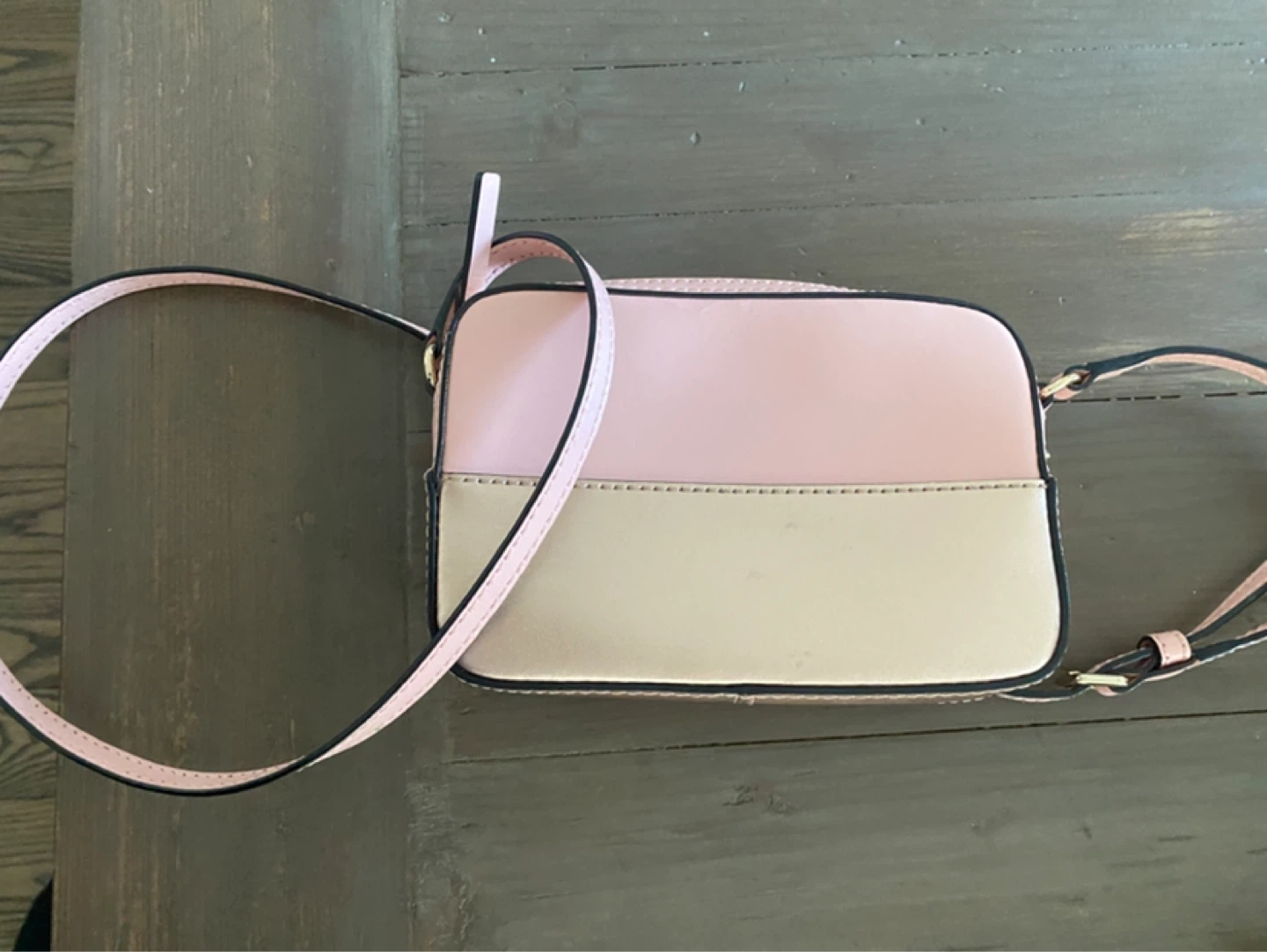 Kate Spade Pink and Gold Crossbody Bag