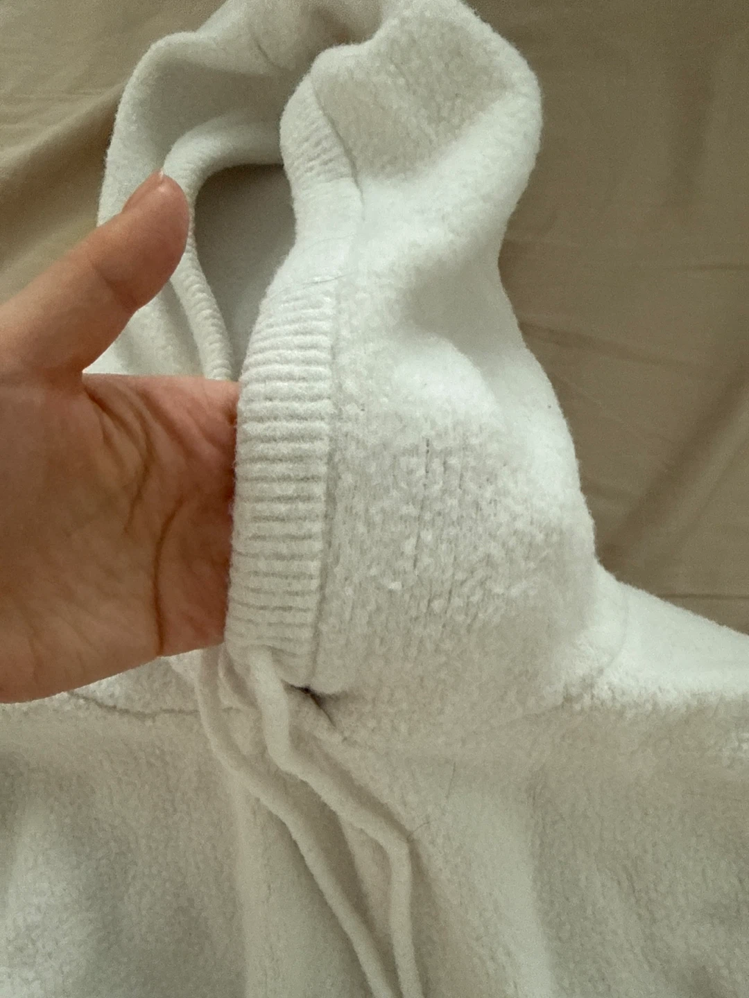 Zara White Cropped Hoodie - Size M - photo 2
