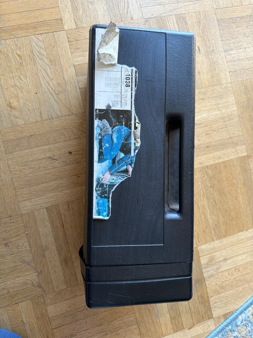 Winter chains in a Black Hard Case
