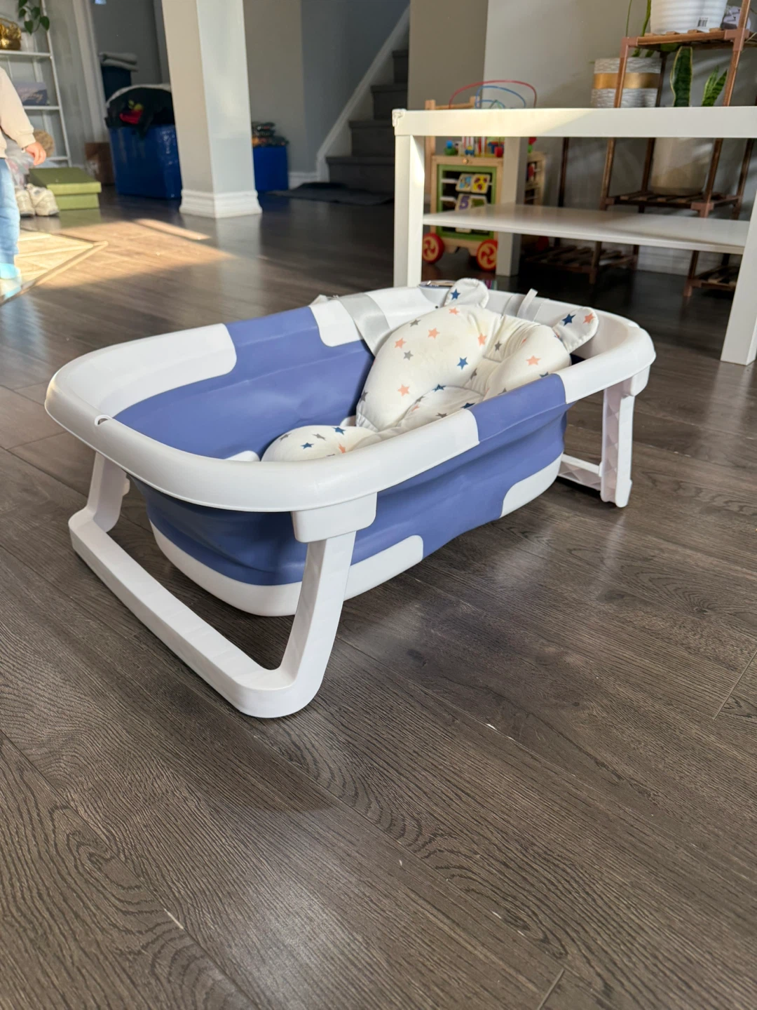 Foldable Baby Bath Tub Blue - photo 2
