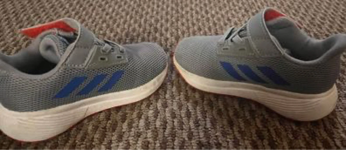 Adidas Kids Running Shoes Grey Blue - photo 4