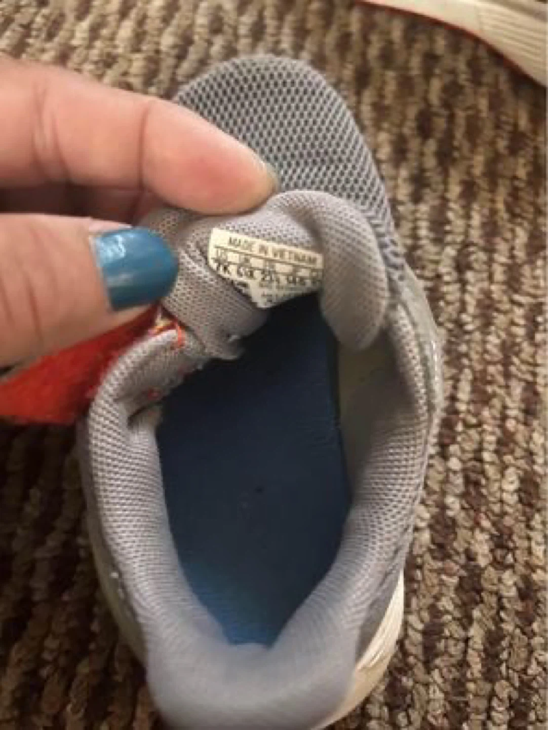 Adidas Kids Running Shoes Grey Blue - photo 5