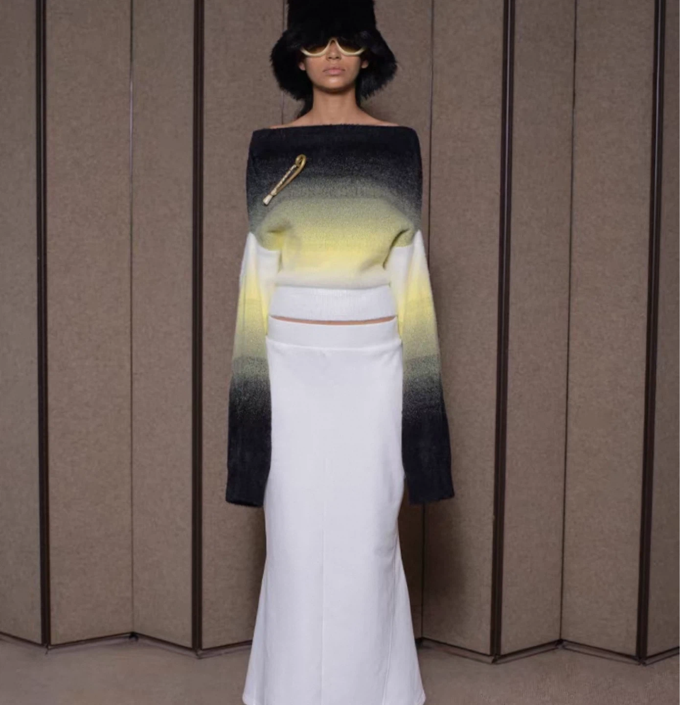 Designer Brand Rarely Alike Off-the-shoulder Ombre Sweater