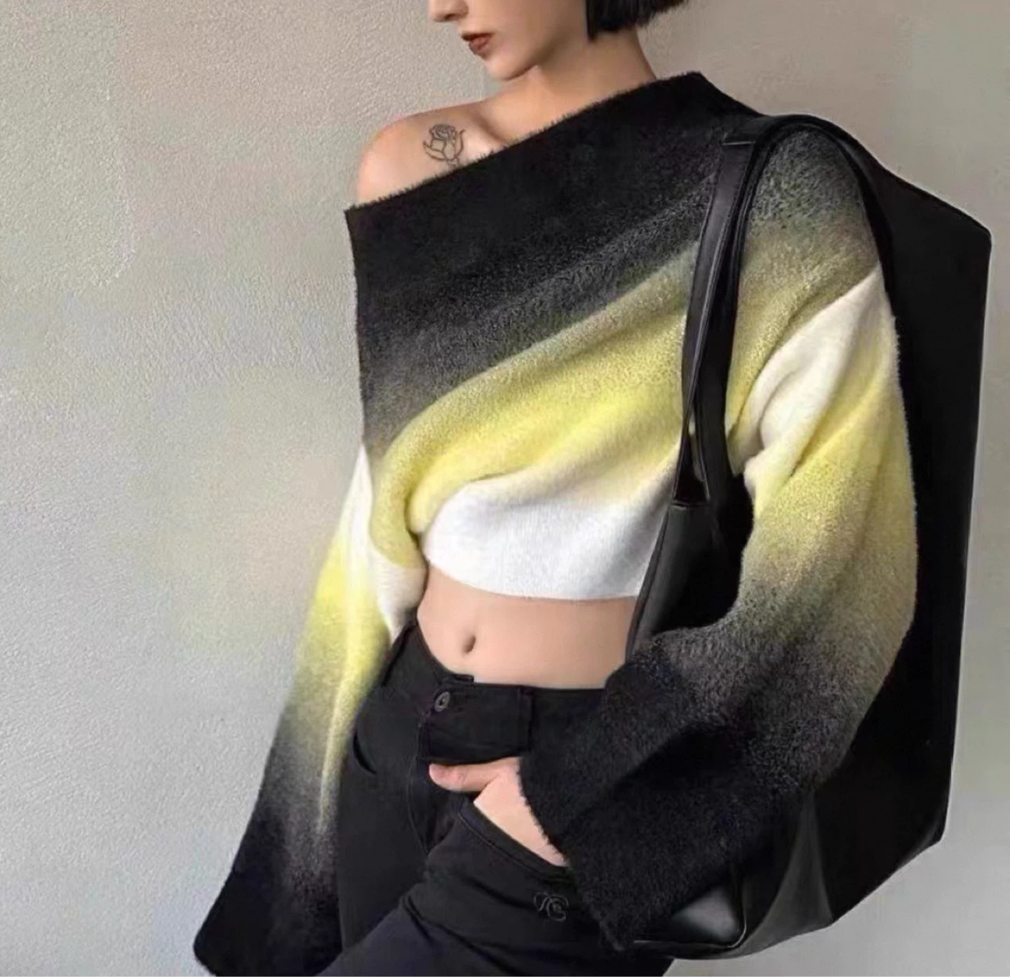 Designer Brand Rarely Alike Off-the-shoulder Ombre Sweater - photo 3