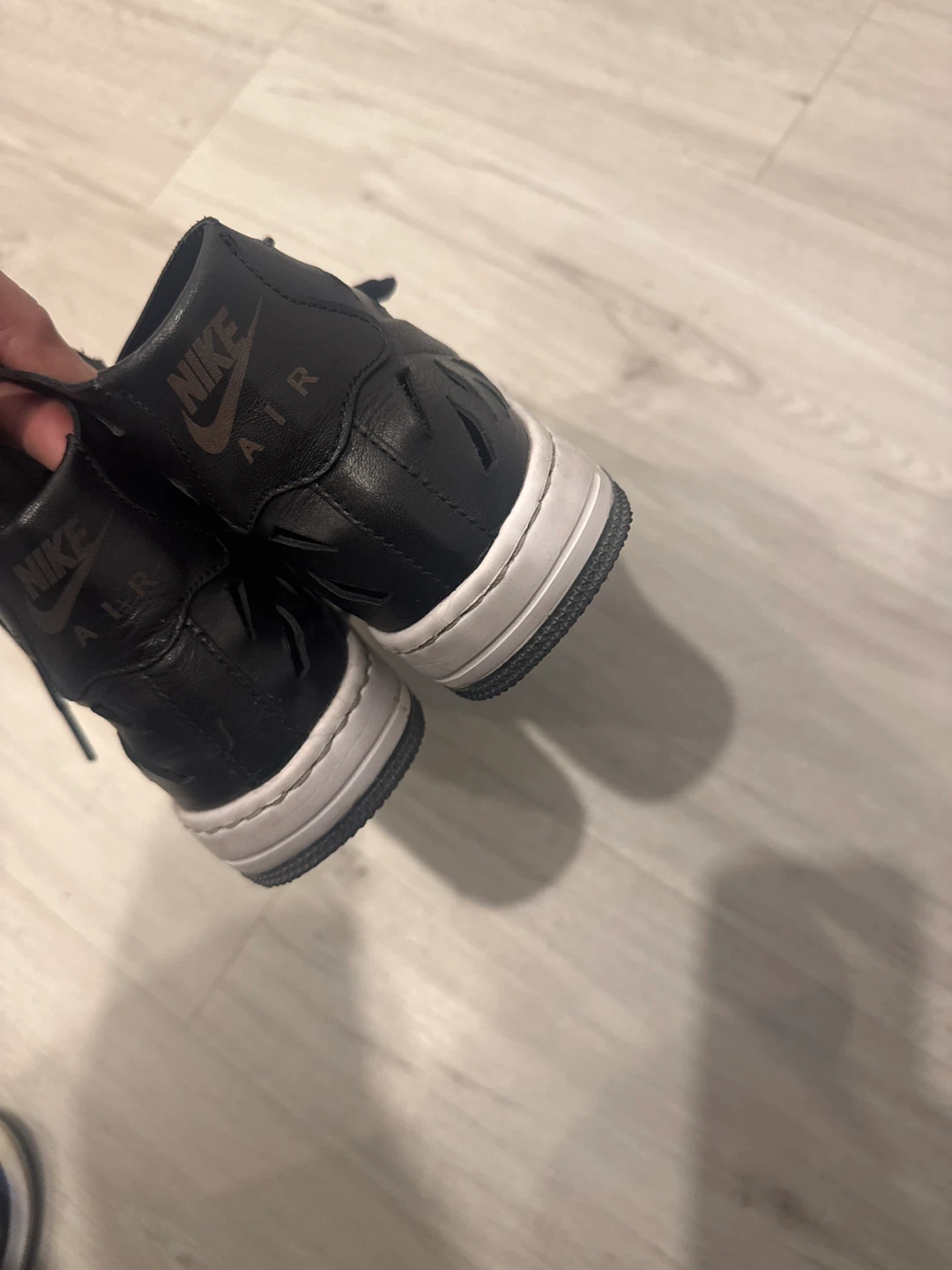 Nike Air Force 1 Mid Cutout Sneakers Black - photo 3