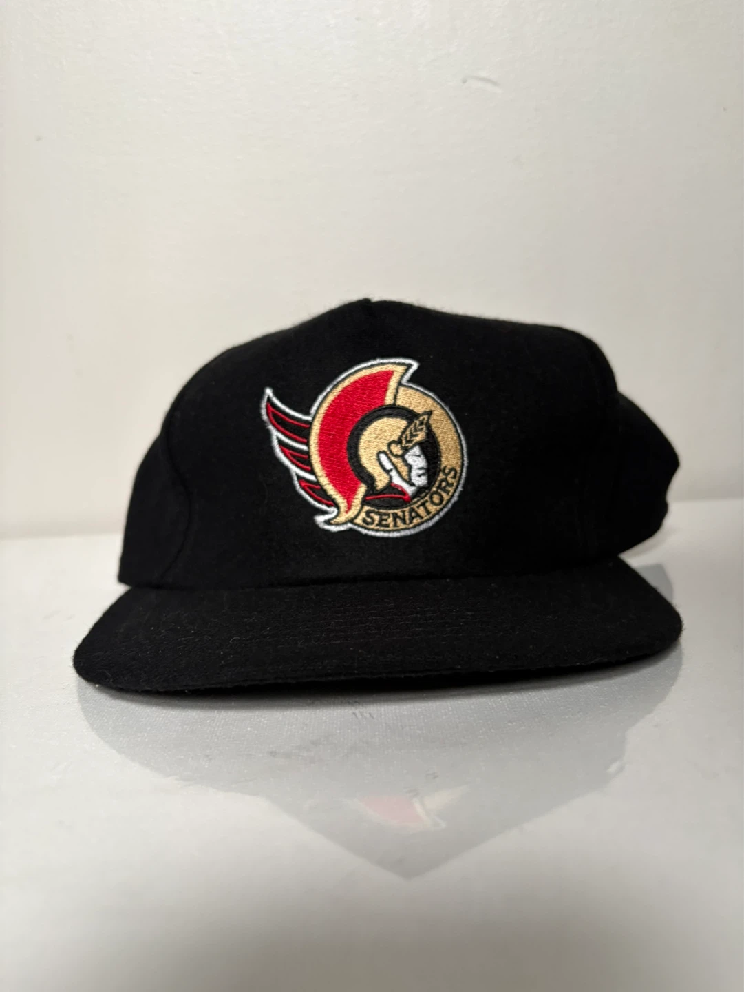 Vintage Ottawa Senators wool snapback hat 90s NHL - photo 2