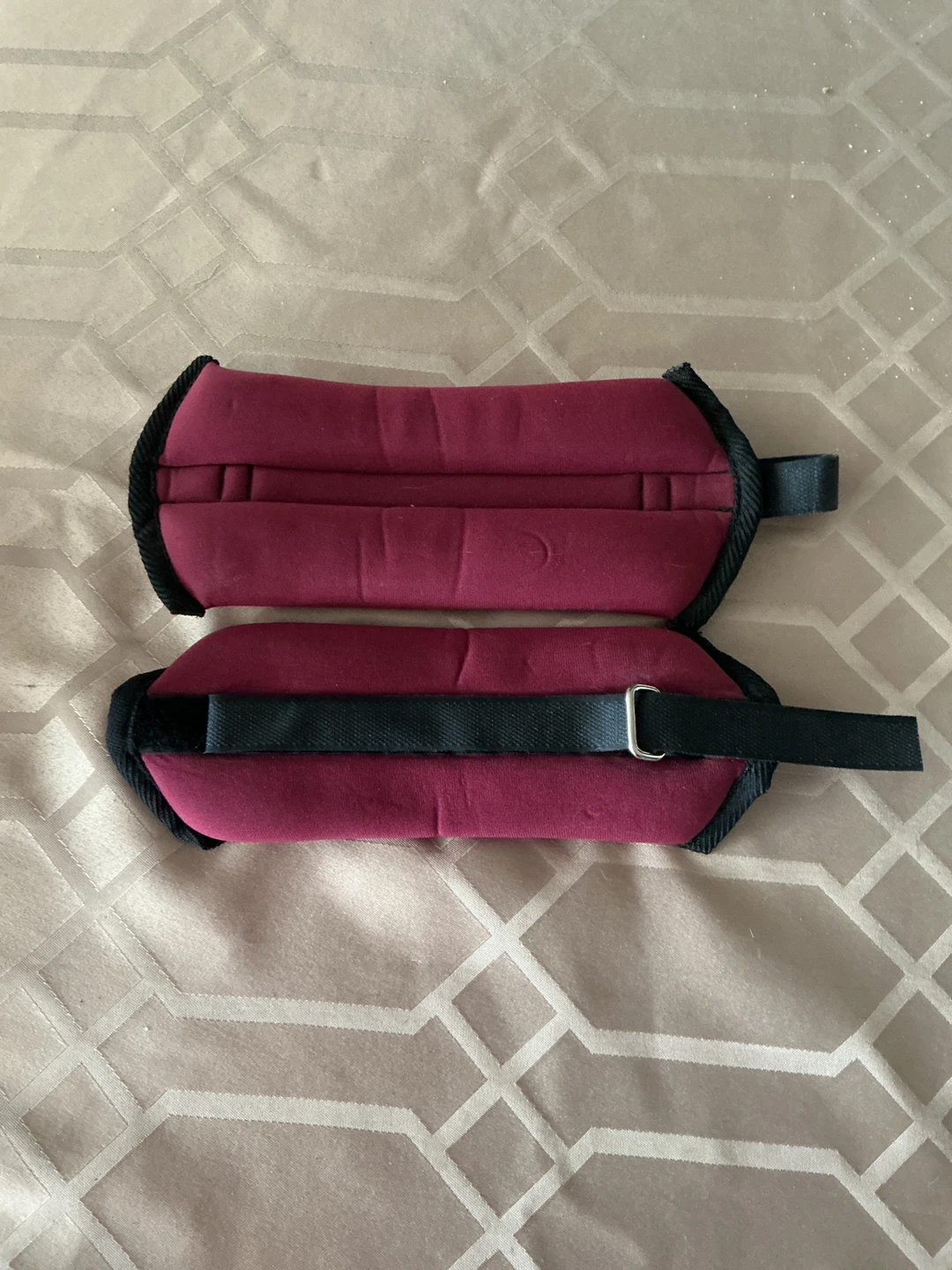 Pair of Burgundy Ankle Weights