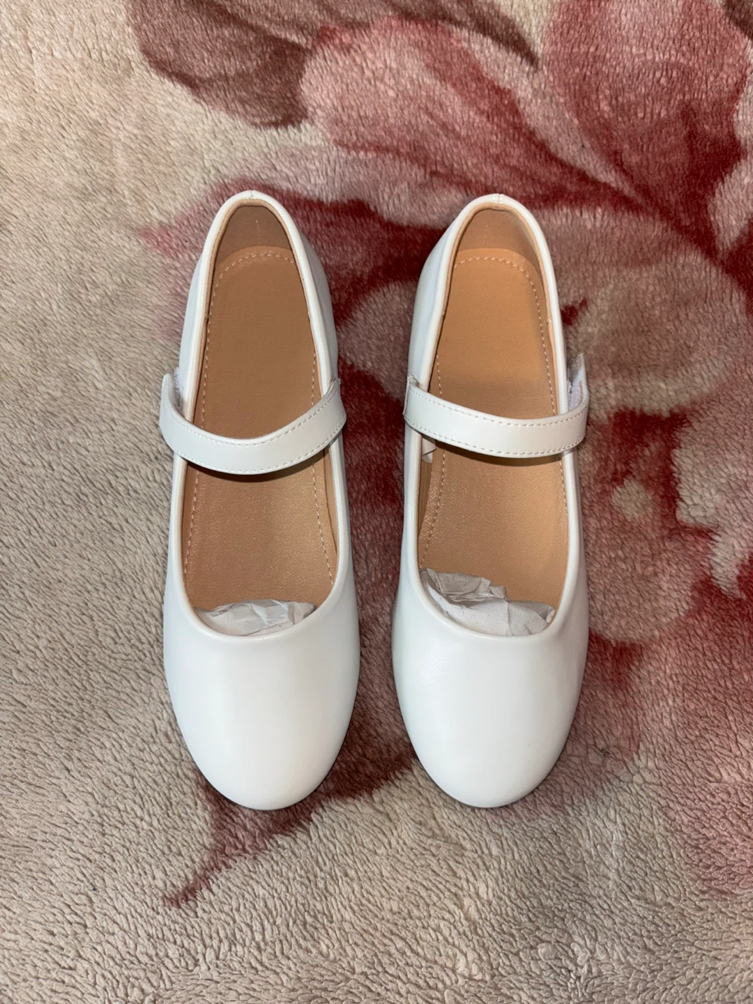 Kids White Mary Jane Shoes - Size 36 US size 4