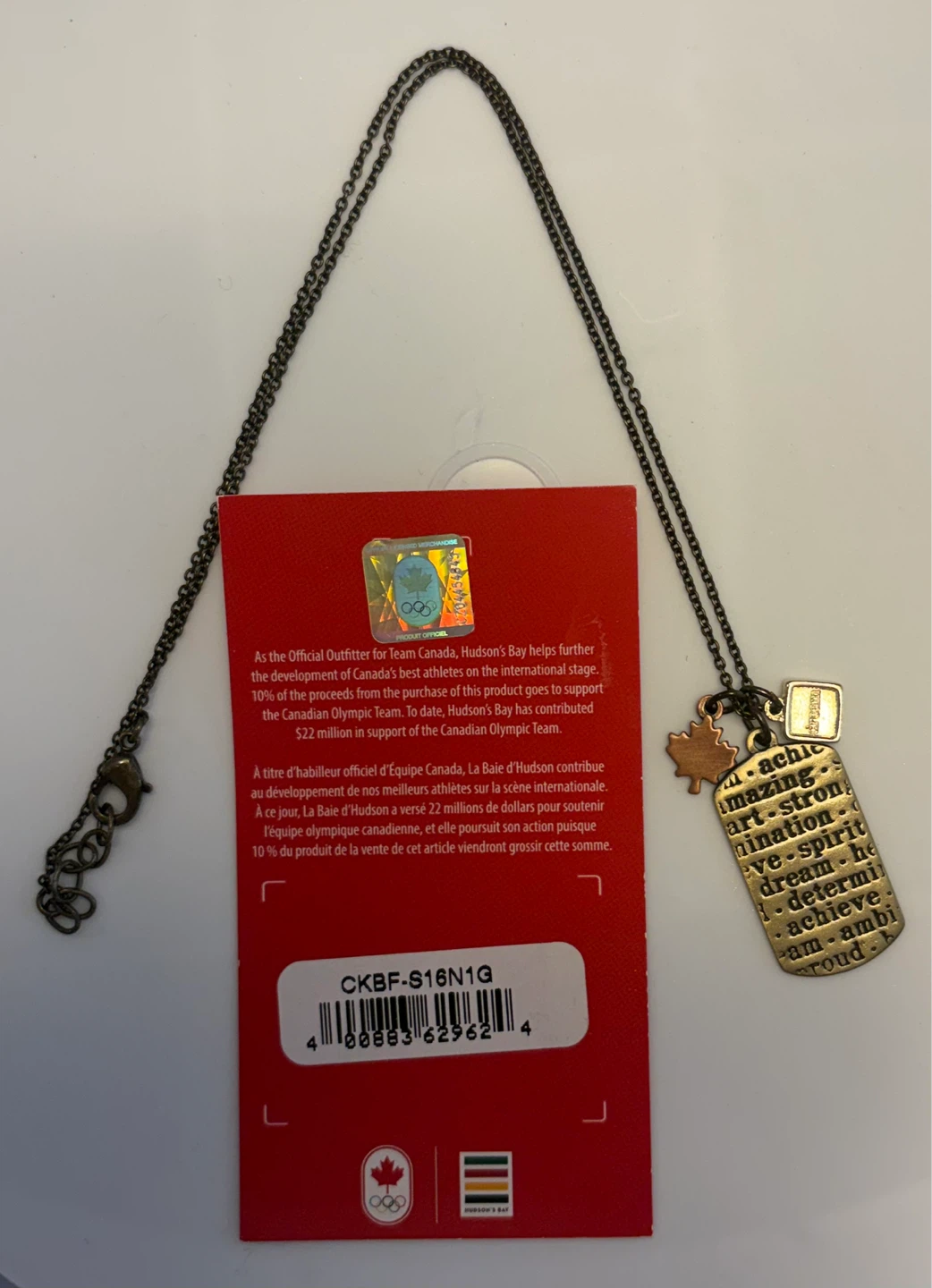 ✨✨Hudson's Bay Official Outfitter Necklace - photo 2