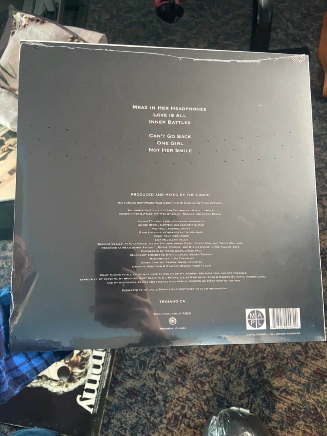 Troiano Inner Battles Vinyl Record - photo 2