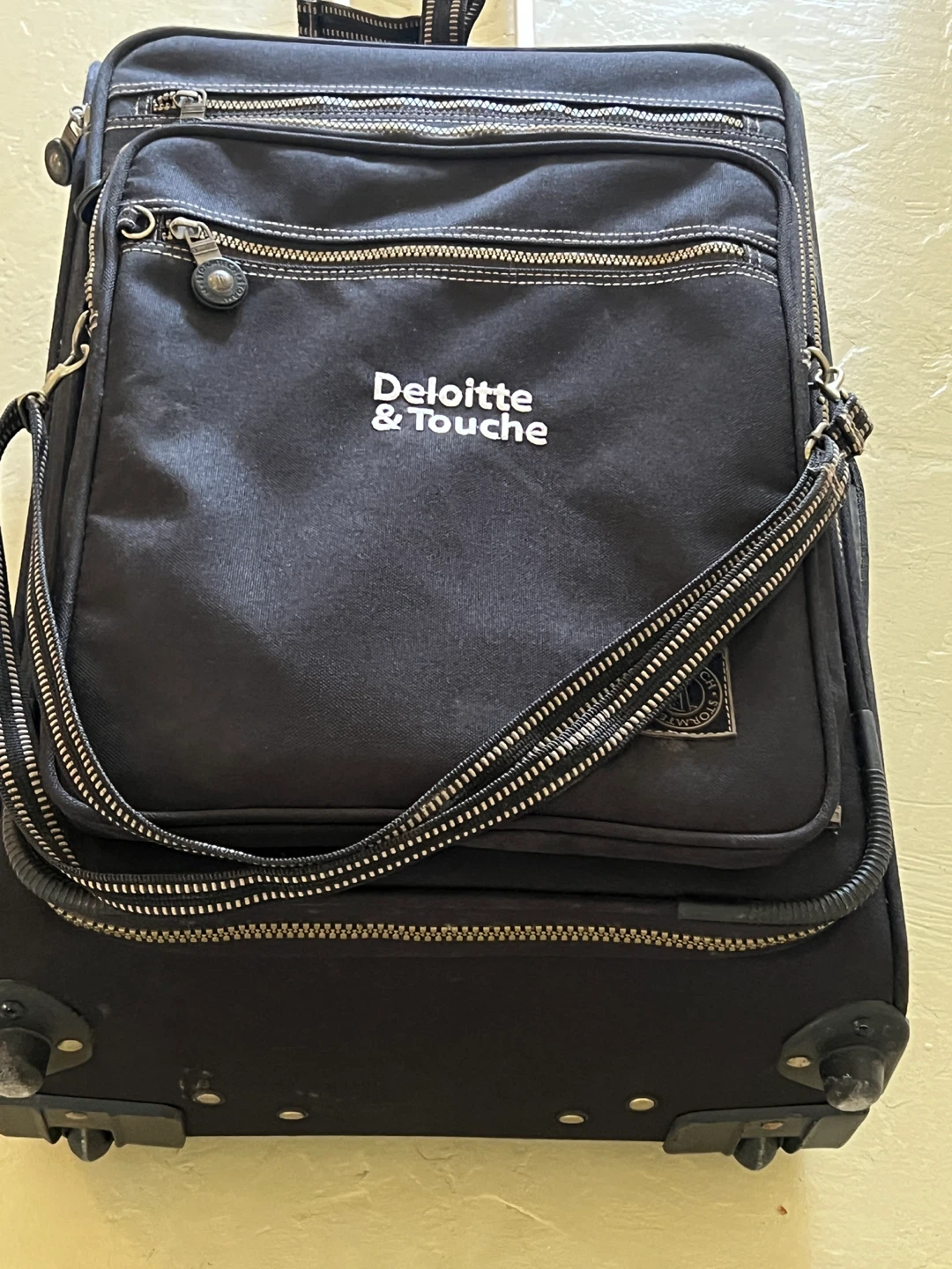Black Deloitte & Touche Rolling Suitcase - photo 2